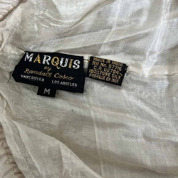 VINTAGE Marquis By Randall Cosco 100% Silk Sequin Skirt and Top - Picture 11 of 15